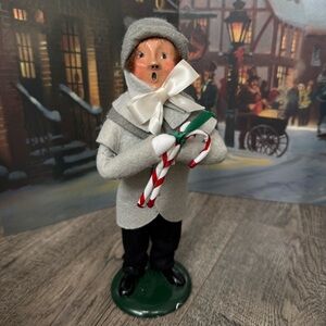 Byers vintage Charming Caroler Figurine with Candy Cane
